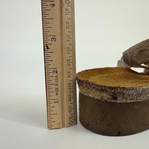 Naot Sandy Sandals Women's 10 41 Leather Floral Rhinestone Slip On Wedge Comfort - Picture 9 of 11